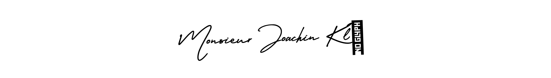 Monsieur Joachin Klé stylish signature style. Best Handwritten Sign (AmerikaSignatureDemo-Regular) for my name. Handwritten Signature Collection Ideas for my name Monsieur Joachin Klé. Monsieur Joachin Klé signature style 3 images and pictures png