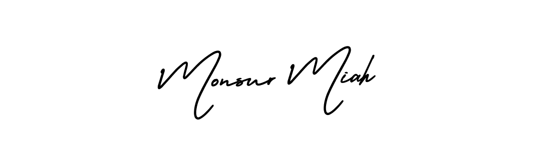 Make a beautiful signature design for name Monsur Miah. Use this online signature maker to create a handwritten signature for free. Monsur Miah signature style 3 images and pictures png