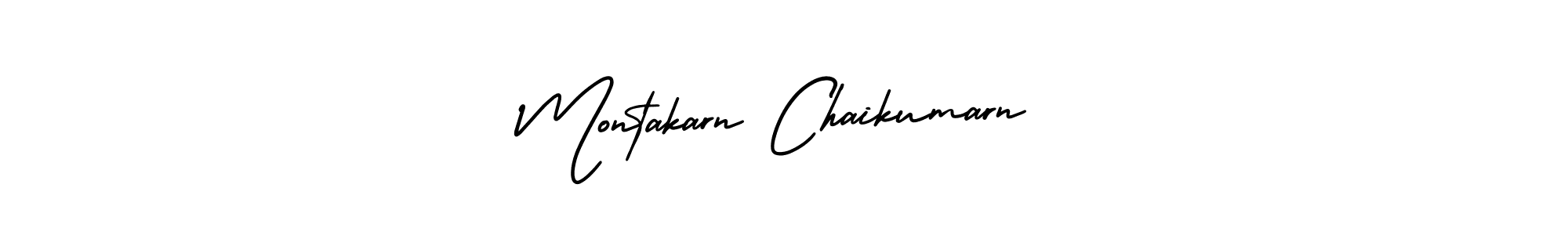 Create a beautiful signature design for name Montakarn Chaikumarn. With this signature (AmerikaSignatureDemo-Regular) fonts, you can make a handwritten signature for free. Montakarn Chaikumarn signature style 3 images and pictures png