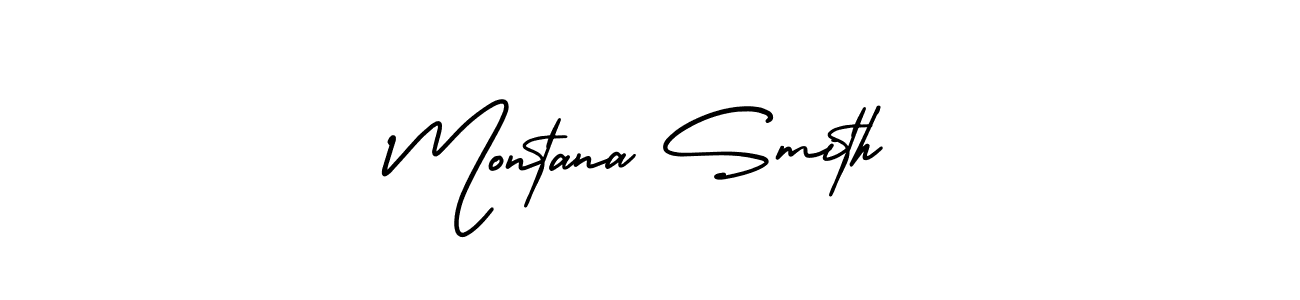Use a signature maker to create a handwritten signature online. With this signature software, you can design (AmerikaSignatureDemo-Regular) your own signature for name Montana Smith. Montana Smith signature style 3 images and pictures png