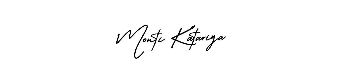 Best and Professional Signature Style for Monti Katariya. AmerikaSignatureDemo-Regular Best Signature Style Collection. Monti Katariya signature style 3 images and pictures png