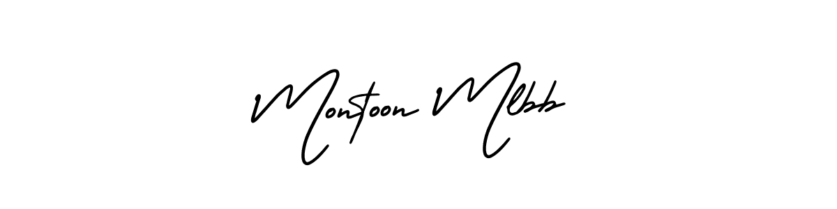 Use a signature maker to create a handwritten signature online. With this signature software, you can design (AmerikaSignatureDemo-Regular) your own signature for name Montoon Mlbb. Montoon Mlbb signature style 3 images and pictures png
