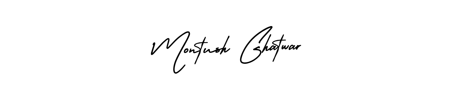 Make a beautiful signature design for name Montush Ghatwar. Use this online signature maker to create a handwritten signature for free. Montush Ghatwar signature style 3 images and pictures png