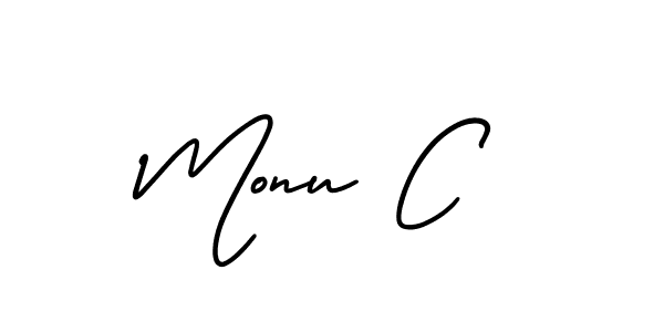 Best and Professional Signature Style for Monu C. AmerikaSignatureDemo-Regular Best Signature Style Collection. Monu C signature style 3 images and pictures png