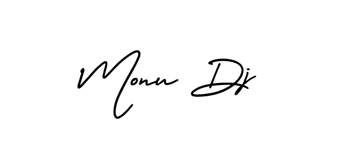Similarly AmerikaSignatureDemo-Regular is the best handwritten signature design. Signature creator online .You can use it as an online autograph creator for name Monu Dj. Monu Dj signature style 3 images and pictures png