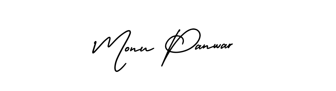 Similarly AmerikaSignatureDemo-Regular is the best handwritten signature design. Signature creator online .You can use it as an online autograph creator for name Monu Panwar. Monu Panwar signature style 3 images and pictures png