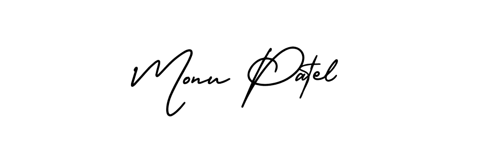 Similarly AmerikaSignatureDemo-Regular is the best handwritten signature design. Signature creator online .You can use it as an online autograph creator for name Monu Patel. Monu Patel signature style 3 images and pictures png