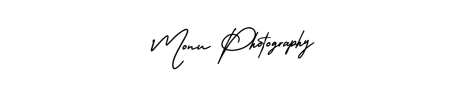 It looks lik you need a new signature style for name Monu Photography. Design unique handwritten (AmerikaSignatureDemo-Regular) signature with our free signature maker in just a few clicks. Monu Photography signature style 3 images and pictures png