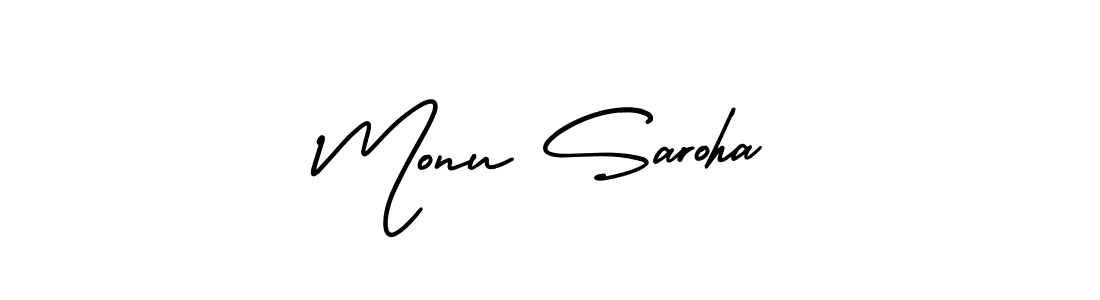 Check out images of Autograph of Monu Saroha name. Actor Monu Saroha Signature Style. AmerikaSignatureDemo-Regular is a professional sign style online. Monu Saroha signature style 3 images and pictures png