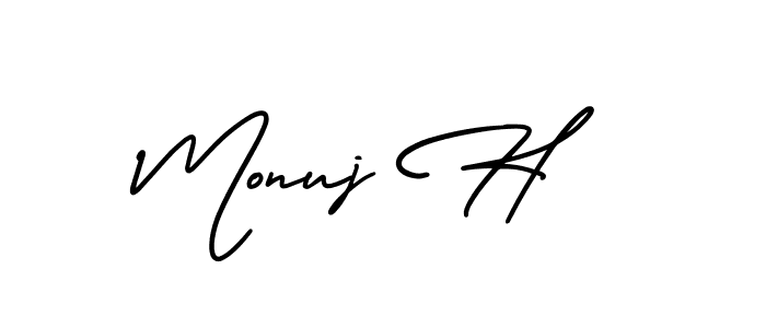 Once you've used our free online signature maker to create your best signature AmerikaSignatureDemo-Regular style, it's time to enjoy all of the benefits that Monuj H name signing documents. Monuj H signature style 3 images and pictures png