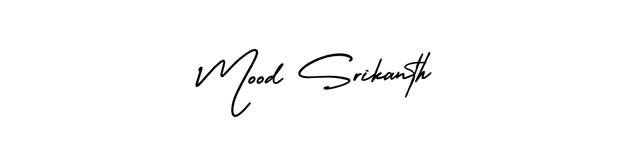 if you are searching for the best signature style for your name Mood Srikanth. so please give up your signature search. here we have designed multiple signature styles  using AmerikaSignatureDemo-Regular. Mood Srikanth signature style 3 images and pictures png