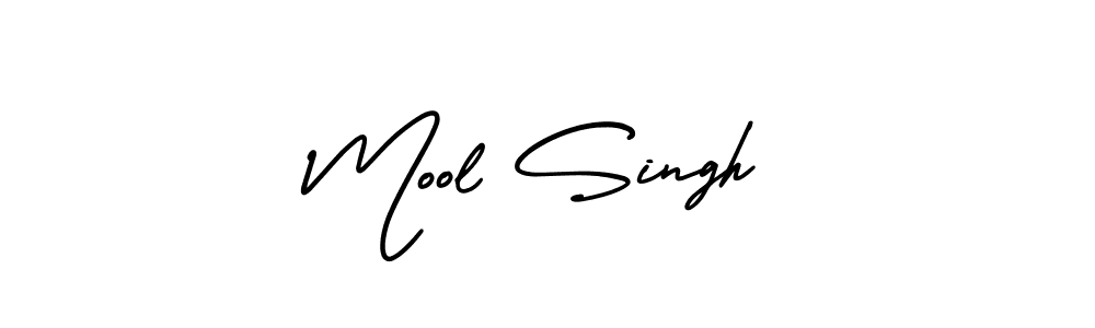 How to make Mool Singh name signature. Use AmerikaSignatureDemo-Regular style for creating short signs online. This is the latest handwritten sign. Mool Singh signature style 3 images and pictures png