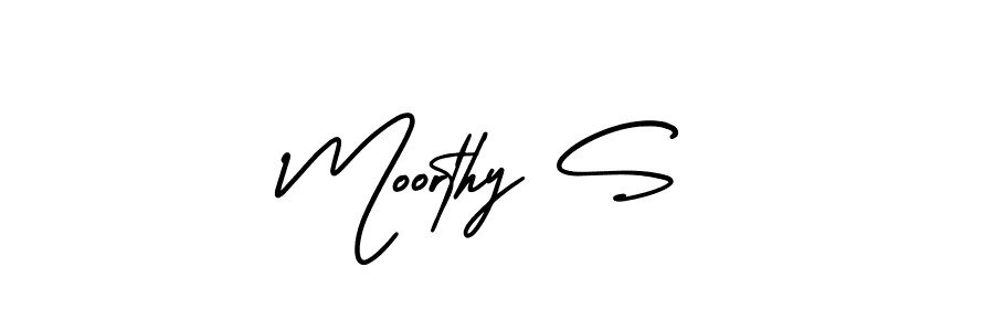 AmerikaSignatureDemo-Regular is a professional signature style that is perfect for those who want to add a touch of class to their signature. It is also a great choice for those who want to make their signature more unique. Get Moorthy S name to fancy signature for free. Moorthy S signature style 3 images and pictures png