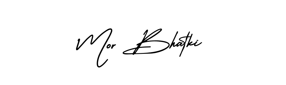 Create a beautiful signature design for name Mor Bhatki. With this signature (AmerikaSignatureDemo-Regular) fonts, you can make a handwritten signature for free. Mor Bhatki signature style 3 images and pictures png