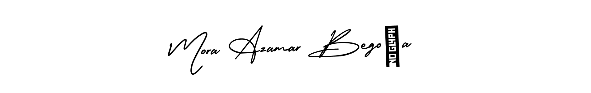 Use a signature maker to create a handwritten signature online. With this signature software, you can design (AmerikaSignatureDemo-Regular) your own signature for name Mora Azamar BegoÑa. Mora Azamar BegoÑa signature style 3 images and pictures png