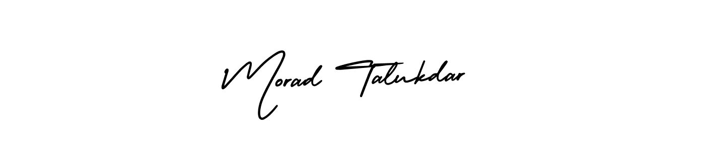 Design your own signature with our free online signature maker. With this signature software, you can create a handwritten (AmerikaSignatureDemo-Regular) signature for name Morad Talukdar. Morad Talukdar signature style 3 images and pictures png