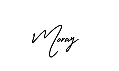 Moray stylish signature style. Best Handwritten Sign (AmerikaSignatureDemo-Regular) for my name. Handwritten Signature Collection Ideas for my name Moray. Moray signature style 3 images and pictures png