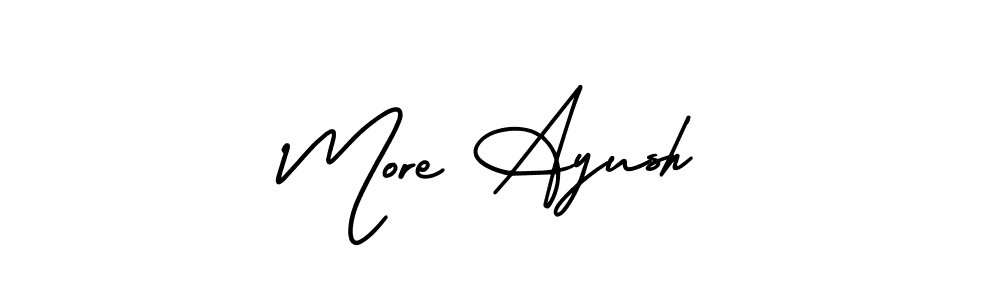 Make a short More Ayush signature style. Manage your documents anywhere anytime using AmerikaSignatureDemo-Regular. Create and add eSignatures, submit forms, share and send files easily. More Ayush signature style 3 images and pictures png