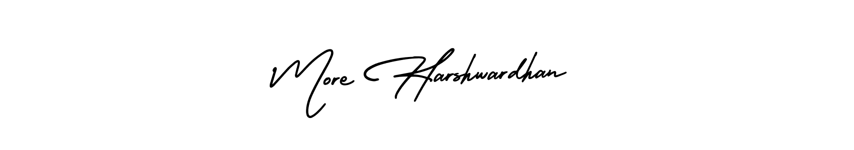 You should practise on your own different ways (AmerikaSignatureDemo-Regular) to write your name (More Harshwardhan) in signature. don't let someone else do it for you. More Harshwardhan signature style 3 images and pictures png