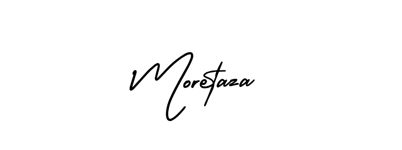 How to make Moretaza name signature. Use AmerikaSignatureDemo-Regular style for creating short signs online. This is the latest handwritten sign. Moretaza signature style 3 images and pictures png