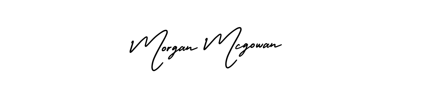 Design your own signature with our free online signature maker. With this signature software, you can create a handwritten (AmerikaSignatureDemo-Regular) signature for name Morgan Mcgowan. Morgan Mcgowan signature style 3 images and pictures png