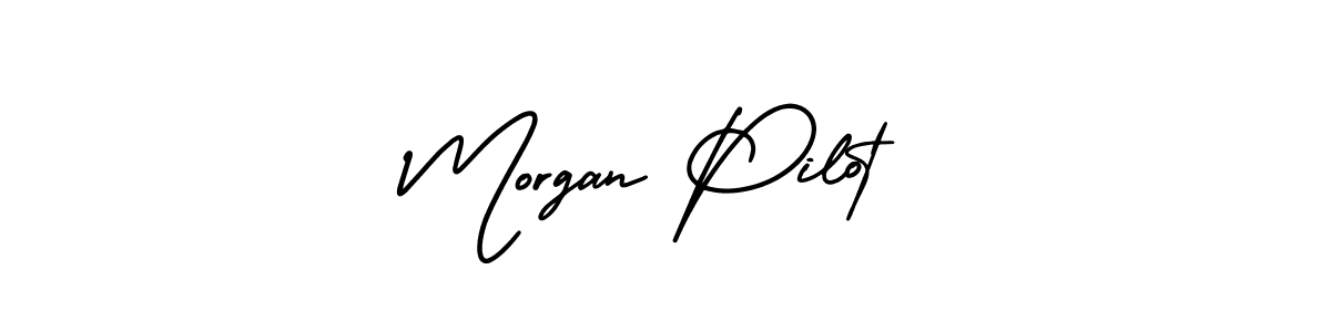Make a beautiful signature design for name Morgan Pilot. With this signature (AmerikaSignatureDemo-Regular) style, you can create a handwritten signature for free. Morgan Pilot signature style 3 images and pictures png