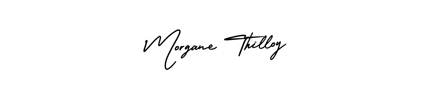 Use a signature maker to create a handwritten signature online. With this signature software, you can design (AmerikaSignatureDemo-Regular) your own signature for name Morgane Thilloy. Morgane Thilloy signature style 3 images and pictures png