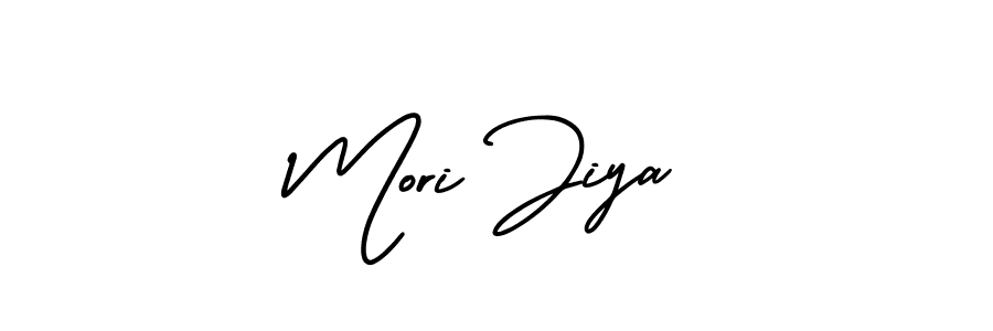 Also You can easily find your signature by using the search form. We will create Mori Jiya name handwritten signature images for you free of cost using AmerikaSignatureDemo-Regular sign style. Mori Jiya signature style 3 images and pictures png