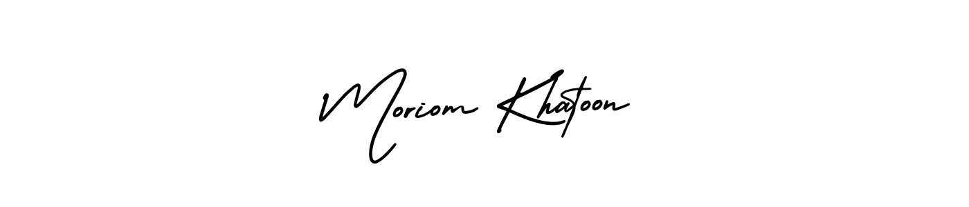 Best and Professional Signature Style for Moriom Khatoon. AmerikaSignatureDemo-Regular Best Signature Style Collection. Moriom Khatoon signature style 3 images and pictures png