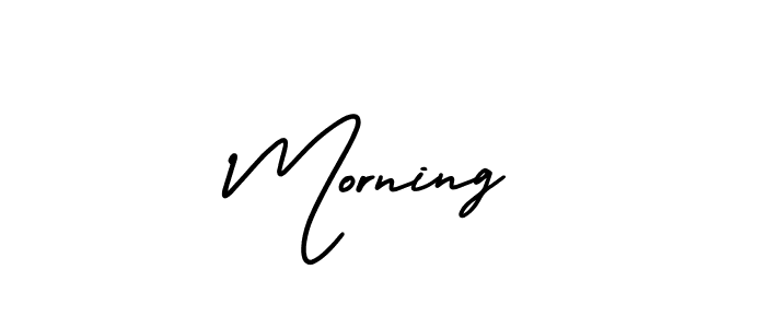 This is the best signature style for the Morning name. Also you like these signature font (AmerikaSignatureDemo-Regular). Mix name signature. Morning signature style 3 images and pictures png