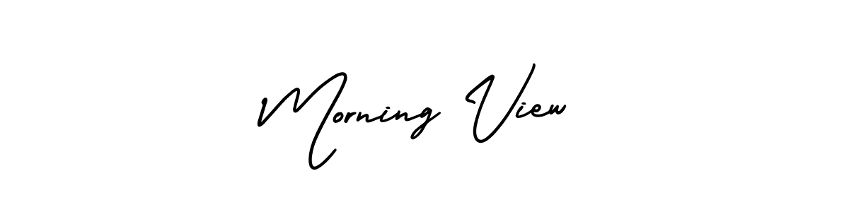 Design your own signature with our free online signature maker. With this signature software, you can create a handwritten (AmerikaSignatureDemo-Regular) signature for name Morning View. Morning View signature style 3 images and pictures png