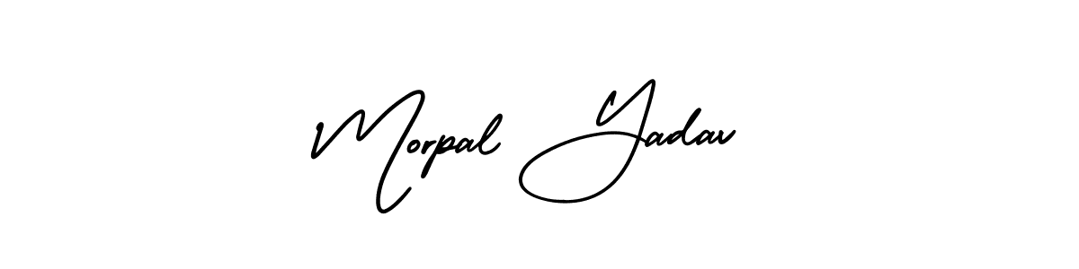 if you are searching for the best signature style for your name Morpal Yadav. so please give up your signature search. here we have designed multiple signature styles  using AmerikaSignatureDemo-Regular. Morpal Yadav signature style 3 images and pictures png