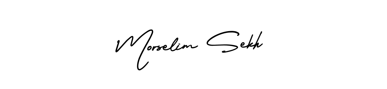 Also we have Morselim Sekh name is the best signature style. Create professional handwritten signature collection using AmerikaSignatureDemo-Regular autograph style. Morselim Sekh signature style 3 images and pictures png