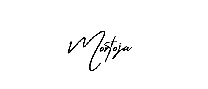 Mortoja stylish signature style. Best Handwritten Sign (AmerikaSignatureDemo-Regular) for my name. Handwritten Signature Collection Ideas for my name Mortoja. Mortoja signature style 3 images and pictures png