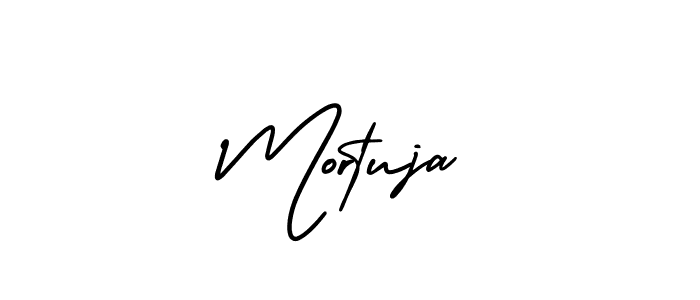 if you are searching for the best signature style for your name Mortuja. so please give up your signature search. here we have designed multiple signature styles  using AmerikaSignatureDemo-Regular. Mortuja signature style 3 images and pictures png