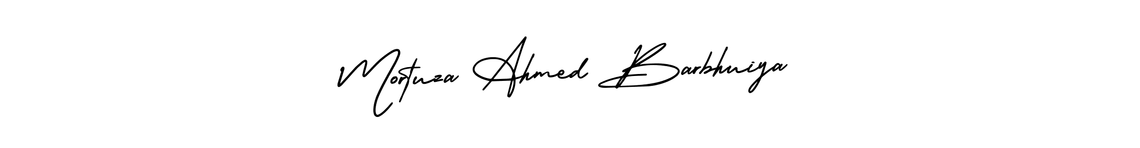 Also You can easily find your signature by using the search form. We will create Mortuza Ahmed Barbhuiya name handwritten signature images for you free of cost using AmerikaSignatureDemo-Regular sign style. Mortuza Ahmed Barbhuiya signature style 3 images and pictures png