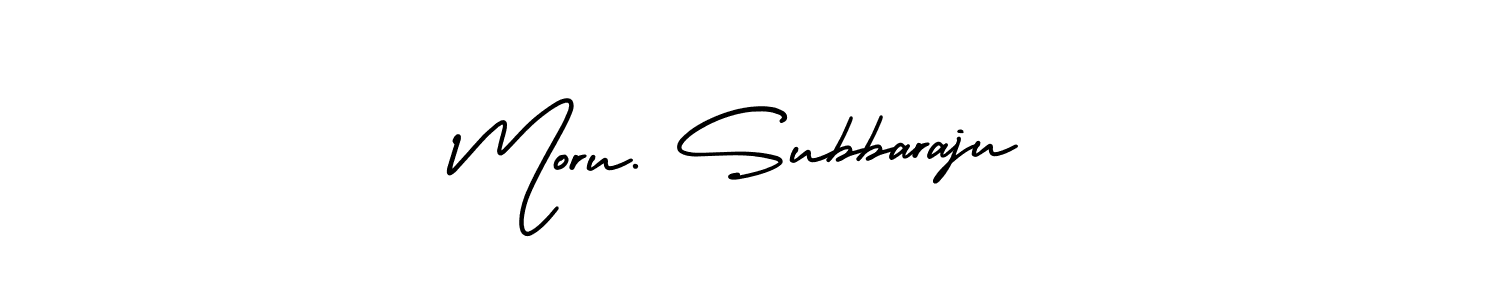 Similarly AmerikaSignatureDemo-Regular is the best handwritten signature design. Signature creator online .You can use it as an online autograph creator for name Moru. Subbaraju. Moru. Subbaraju signature style 3 images and pictures png