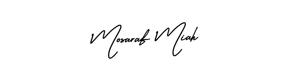Design your own signature with our free online signature maker. With this signature software, you can create a handwritten (AmerikaSignatureDemo-Regular) signature for name Mosaraf Miah. Mosaraf Miah signature style 3 images and pictures png