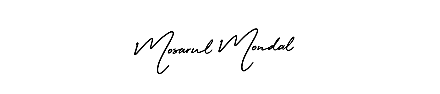 Use a signature maker to create a handwritten signature online. With this signature software, you can design (AmerikaSignatureDemo-Regular) your own signature for name Mosarul Mondal. Mosarul Mondal signature style 3 images and pictures png