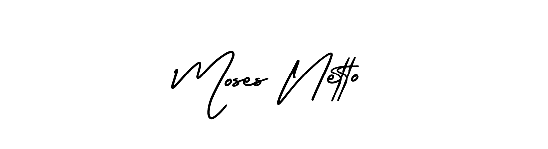 Make a beautiful signature design for name Moses Netto. Use this online signature maker to create a handwritten signature for free. Moses Netto signature style 3 images and pictures png