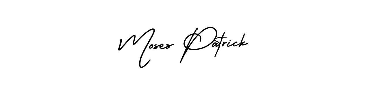 Use a signature maker to create a handwritten signature online. With this signature software, you can design (AmerikaSignatureDemo-Regular) your own signature for name Moses Patrick. Moses Patrick signature style 3 images and pictures png