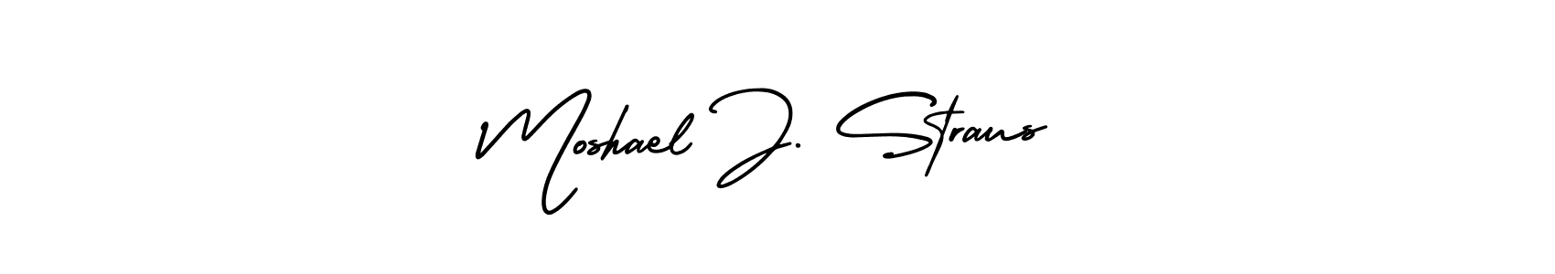 It looks lik you need a new signature style for name Moshael J. Straus. Design unique handwritten (AmerikaSignatureDemo-Regular) signature with our free signature maker in just a few clicks. Moshael J. Straus signature style 3 images and pictures png