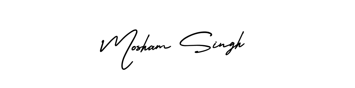 Make a beautiful signature design for name Mosham Singh. Use this online signature maker to create a handwritten signature for free. Mosham Singh signature style 3 images and pictures png