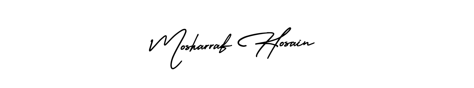 Mosharraf Hosain stylish signature style. Best Handwritten Sign (AmerikaSignatureDemo-Regular) for my name. Handwritten Signature Collection Ideas for my name Mosharraf Hosain. Mosharraf Hosain signature style 3 images and pictures png