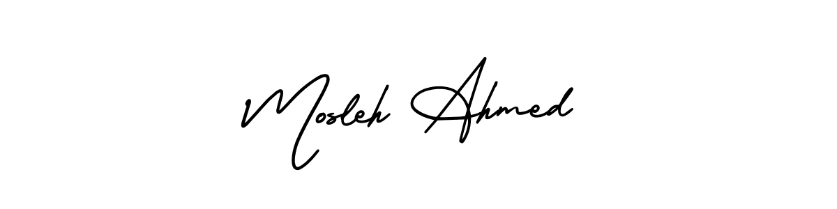 See photos of Mosleh Ahmed official signature by Spectra . Check more albums & portfolios. Read reviews & check more about AmerikaSignatureDemo-Regular font. Mosleh Ahmed signature style 3 images and pictures png