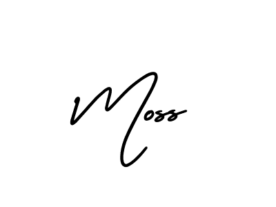 Design your own signature with our free online signature maker. With this signature software, you can create a handwritten (AmerikaSignatureDemo-Regular) signature for name Moss. Moss signature style 3 images and pictures png