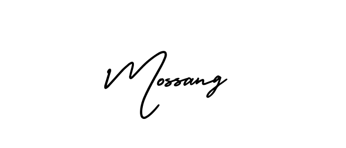 It looks lik you need a new signature style for name Mossang. Design unique handwritten (AmerikaSignatureDemo-Regular) signature with our free signature maker in just a few clicks. Mossang signature style 3 images and pictures png