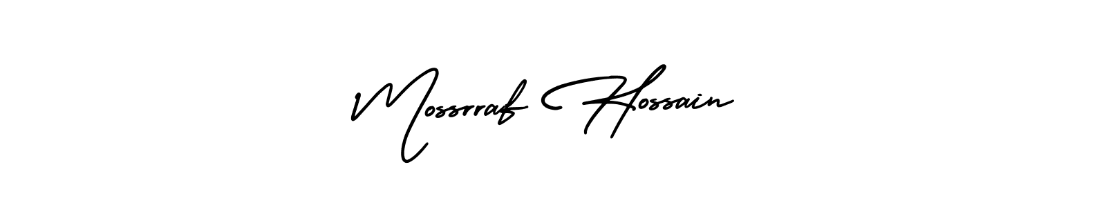 AmerikaSignatureDemo-Regular is a professional signature style that is perfect for those who want to add a touch of class to their signature. It is also a great choice for those who want to make their signature more unique. Get Mossrraf Hossain name to fancy signature for free. Mossrraf Hossain signature style 3 images and pictures png