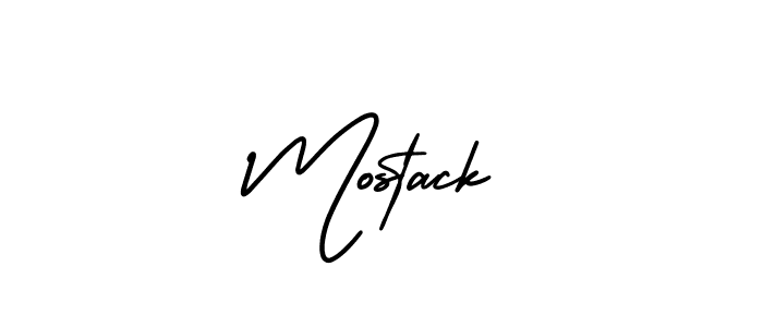 Use a signature maker to create a handwritten signature online. With this signature software, you can design (AmerikaSignatureDemo-Regular) your own signature for name Mostack. Mostack signature style 3 images and pictures png