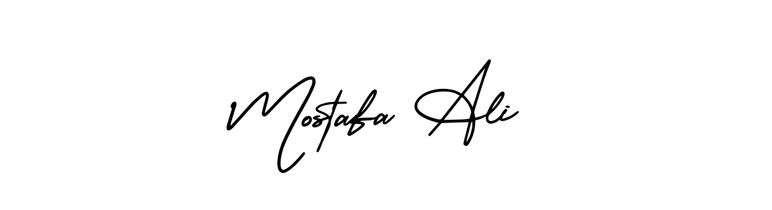 AmerikaSignatureDemo-Regular is a professional signature style that is perfect for those who want to add a touch of class to their signature. It is also a great choice for those who want to make their signature more unique. Get Mostafa Ali name to fancy signature for free. Mostafa Ali signature style 3 images and pictures png